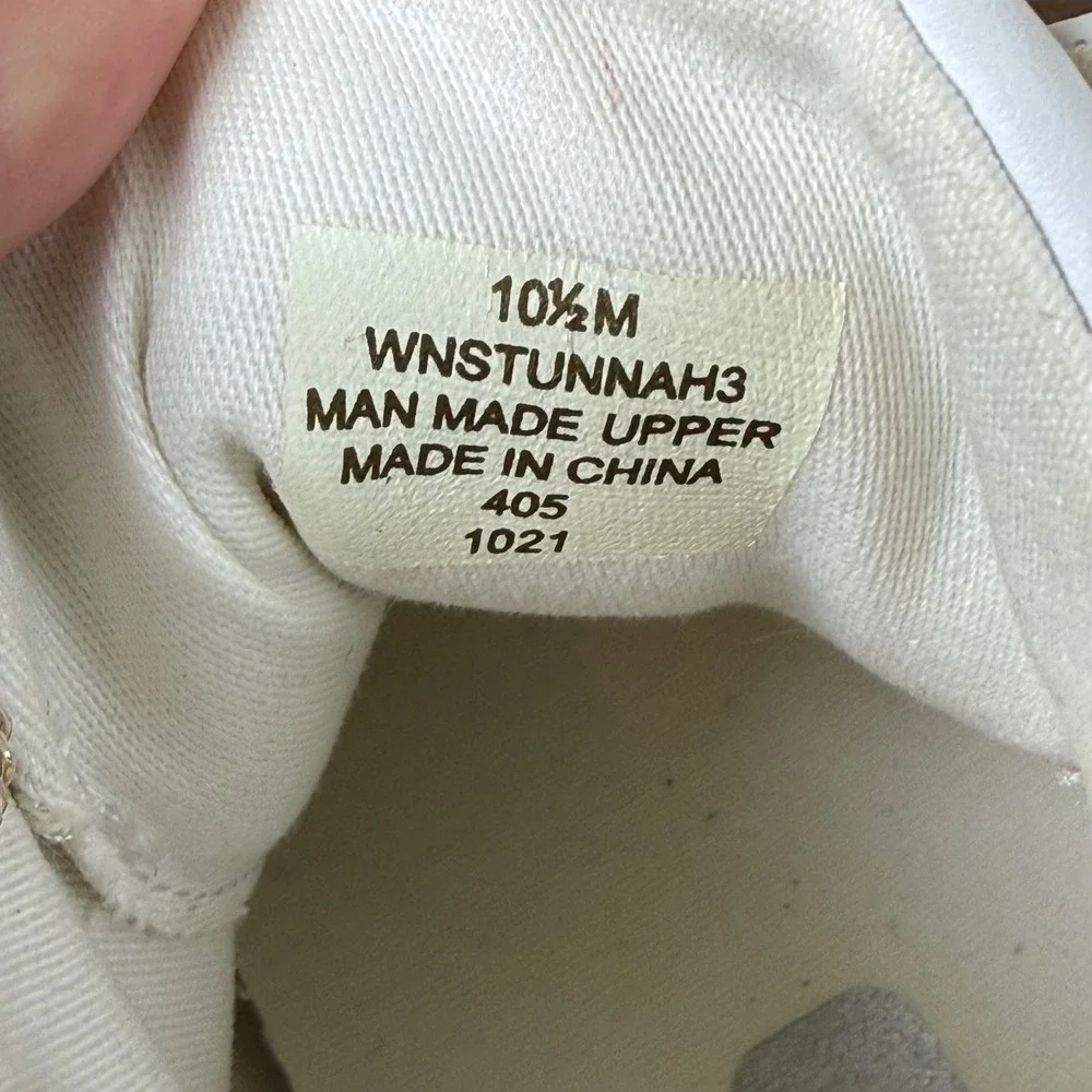 Nine West High Top Sneakers Womens 9 White Neon Pink Yellow Silver Heel Good 80